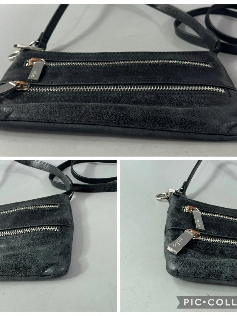 Hobo International Black Leather Crossbody Shoulder/Crossbody Bag